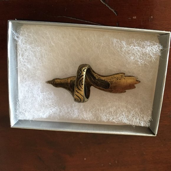 Art Deco Peacock Ring - Picture 2 of 2